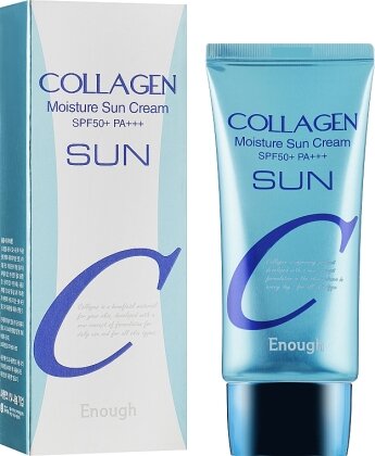 Зволожувальний сонцезахисний крем з колагеном Enough Collagen Moisture Sun Cream SPF50+ PA+++